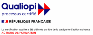 Logo officiel de la certification Qualiopi pour notre centre de formation Formasoft 2024-2027